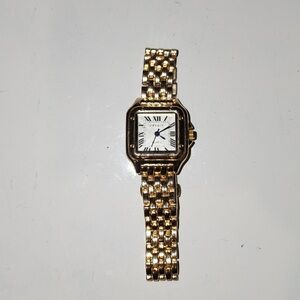 Gold Square Face Watch